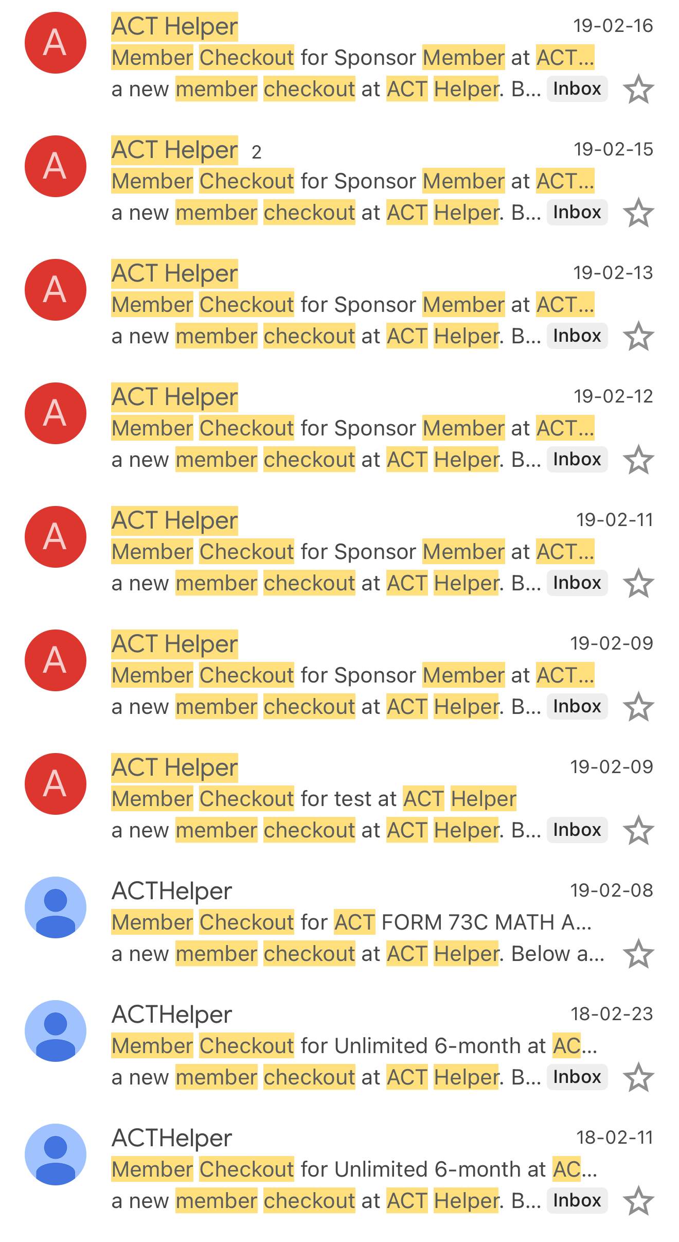 The member checkouts kept coming